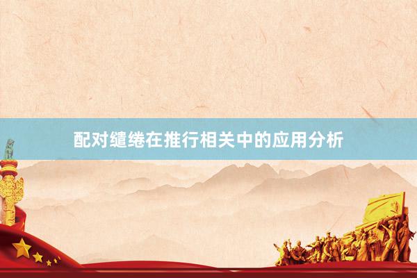 配对缱绻在推行相关中的应用分析